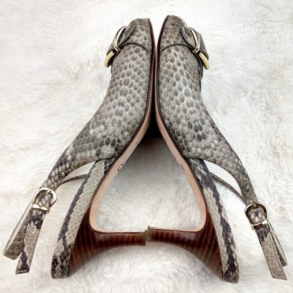 Cole Haan Nikeair Animal Print Leather Sandals - Picture 3 of 8